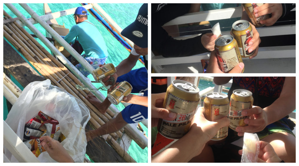 Beer and Ice candy in the middle of the sea