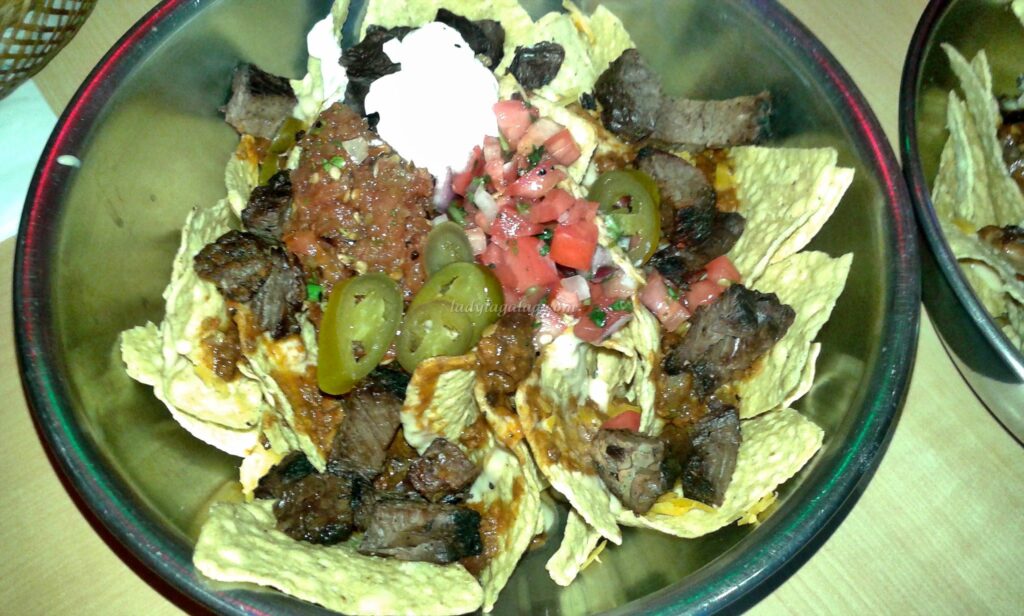 A bowl of Steak Nachos from one of the restaurants in Greenbelt