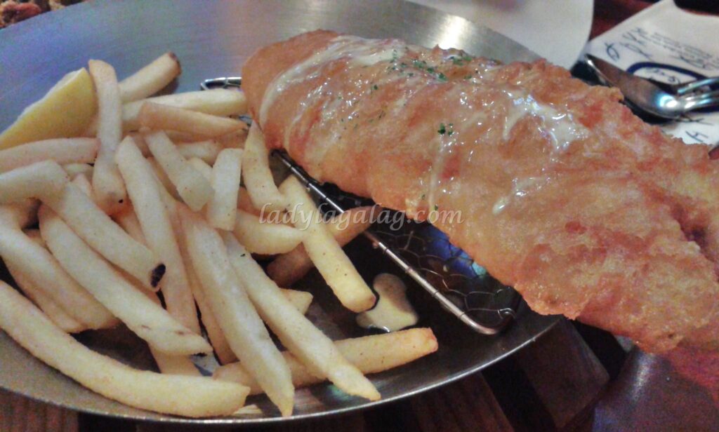 The Best Fish and Chips in Town in Fish & Co – restaurant in TriNoma.
