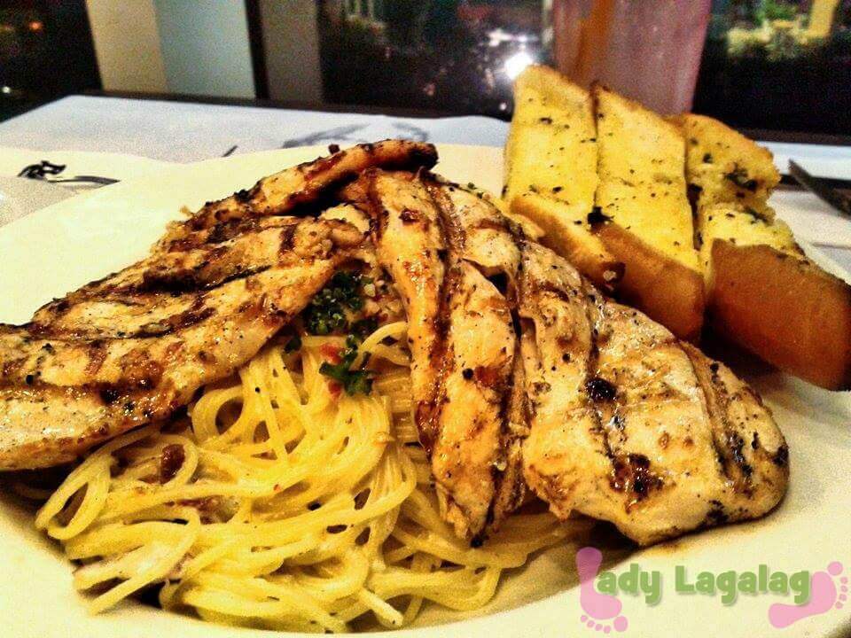 Grilled Chicken Alfredo is impeccably flavored at this restaurant in SM North