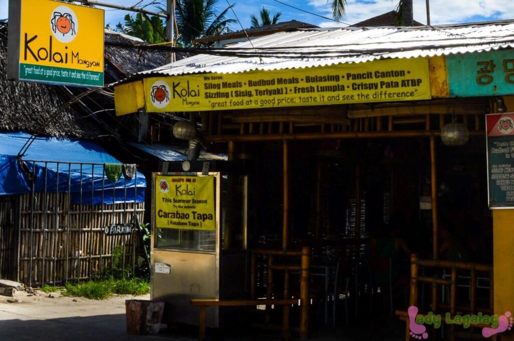 Where to eat in Boracay in Station 1? Here’s Kolai Mangyan Fudhaus!