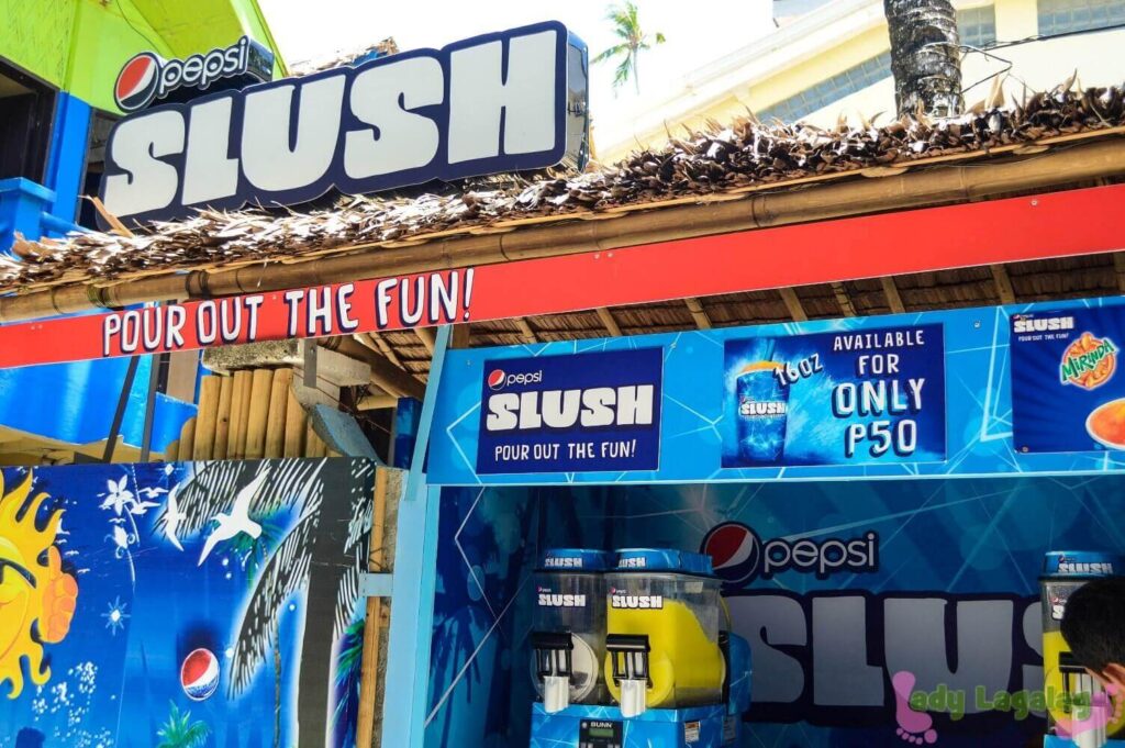 Quench your thirst here at Slush Drinks in Boracay