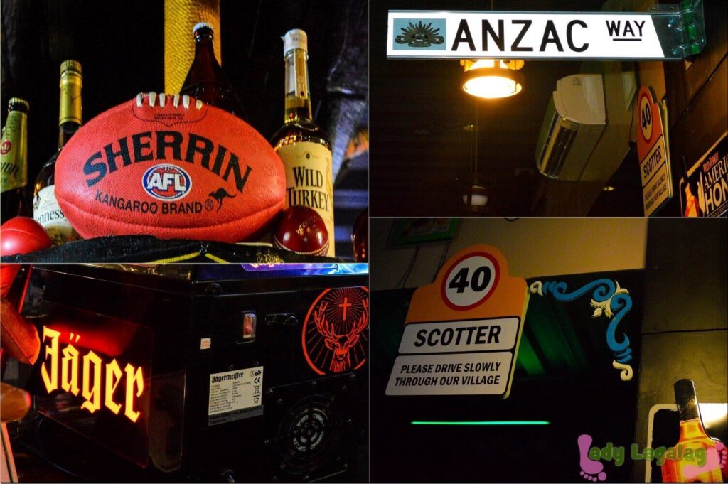 An Australian restaurant in BGC with displays significant to Aussies