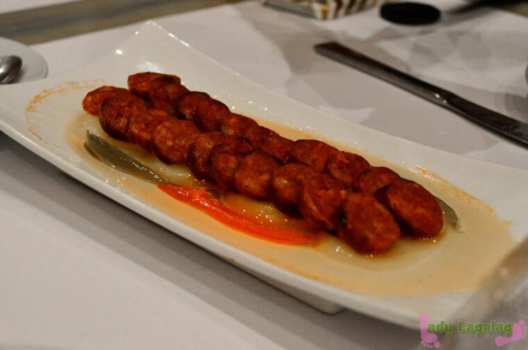 Spicy chorizo, a dish in one of the restaurants in Greenbelt 5
