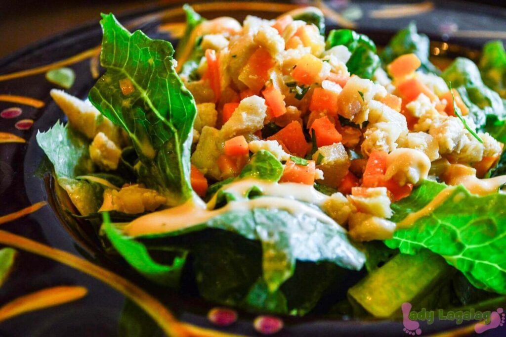 If you want to have salad, The Shrimp Shack serves Hawaiian Chicken Salad!
