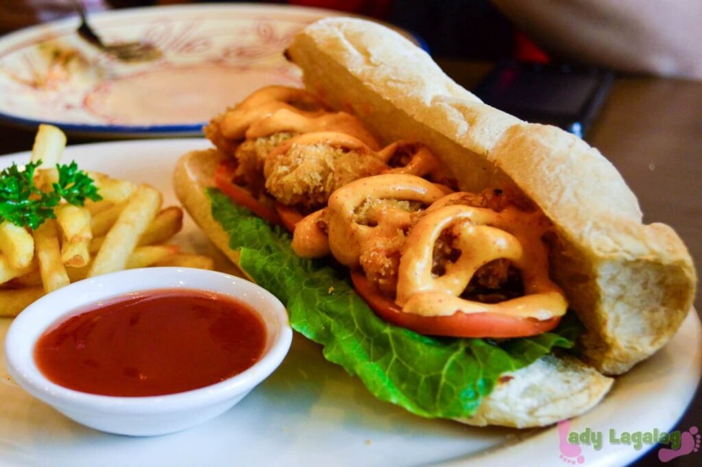This sandwich from one of the restaurants in Market! Market! To satisfy your sub craving!