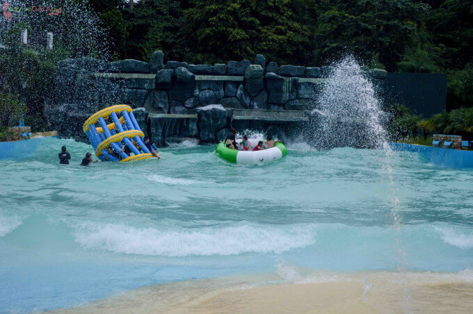 wave pool of a resort in Batangas