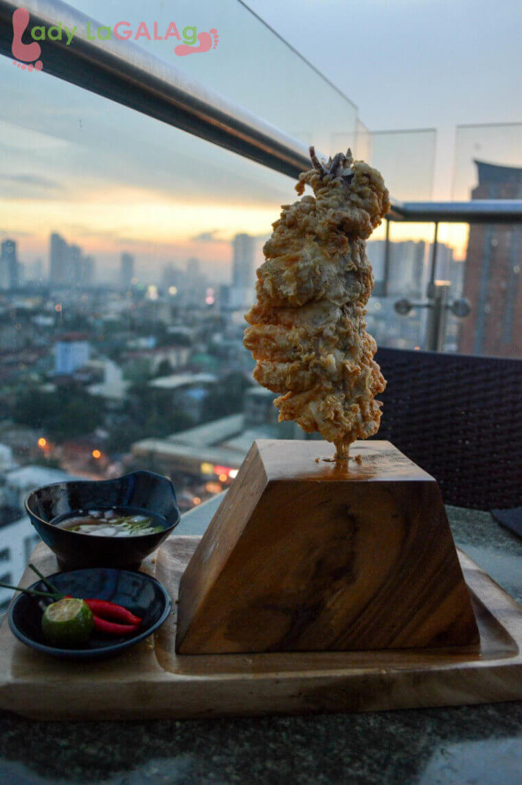 Feel you’re on top of the world while dining in at this restaurant in Cubao