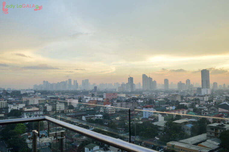 Afternoon view of the city at this restaurant in Cubao