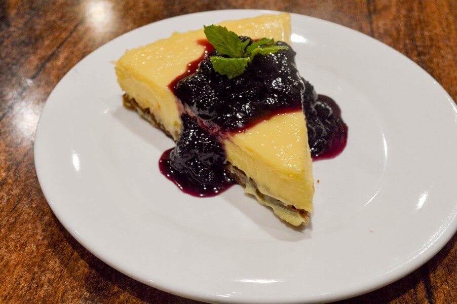 The Blueberry Cheesecake from this restaurant in Kapitolyo is so rich!