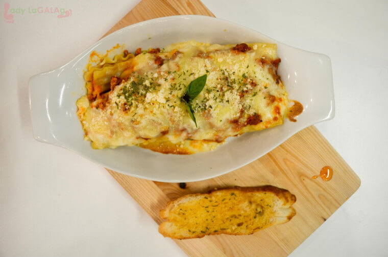 The meaty baked lasagna at a restaurant in Circuit