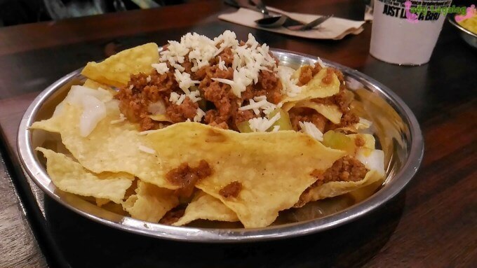 Restaurant in UP Town Center is serving keema nachos!