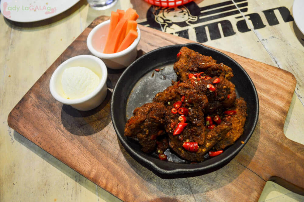chicken wings at a restaurant in Makati