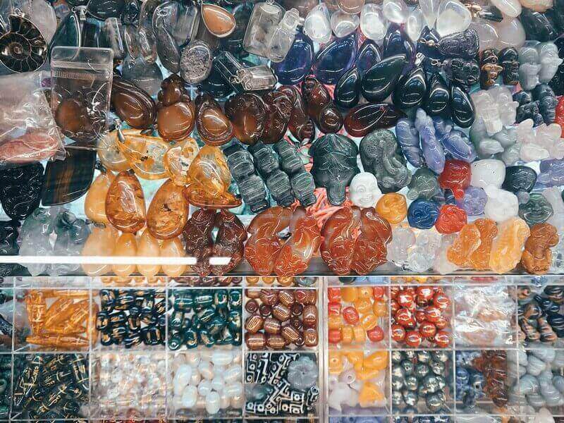 different kinds of charms found in Binondo