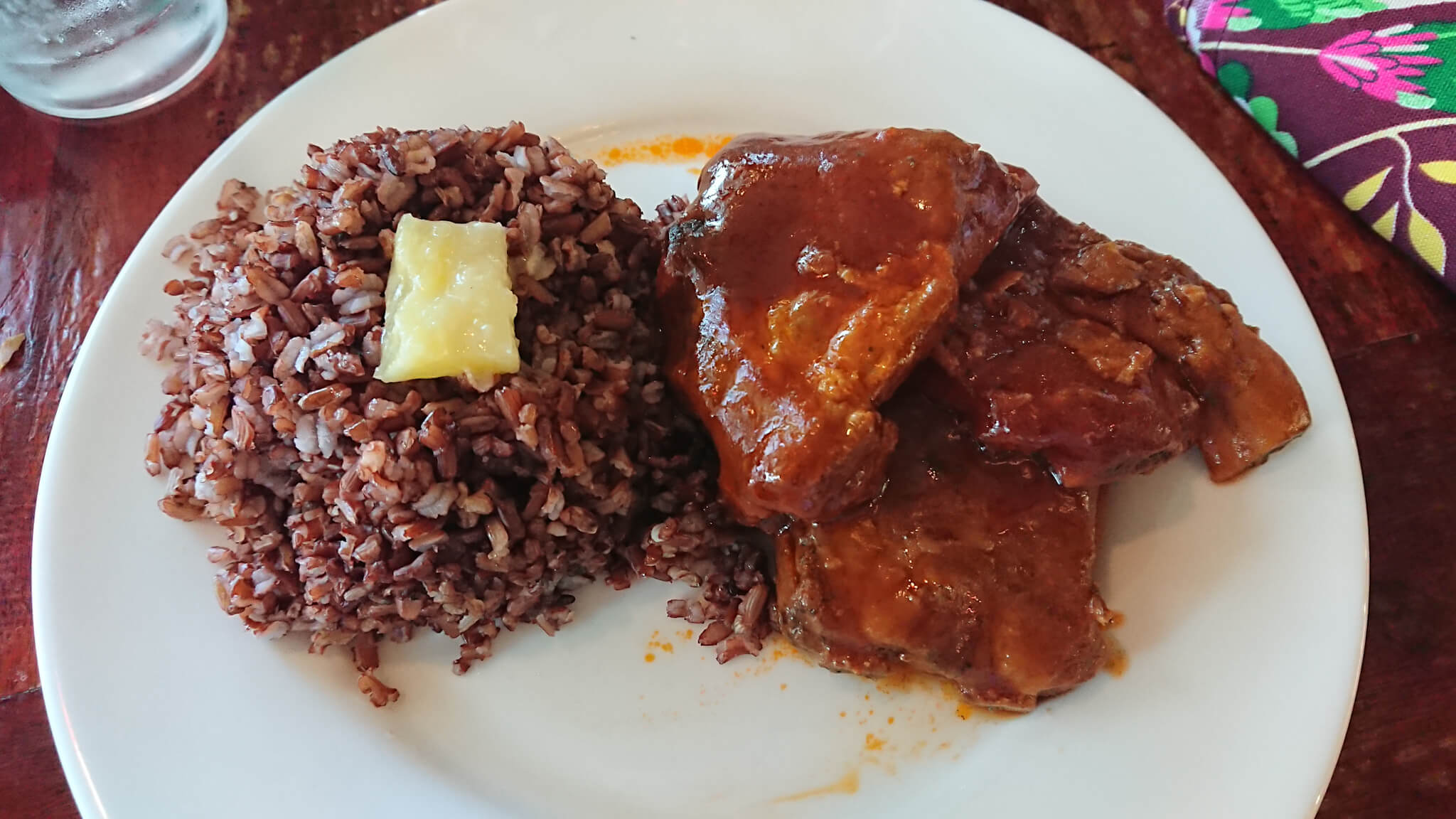 brown rice and spare ribs
