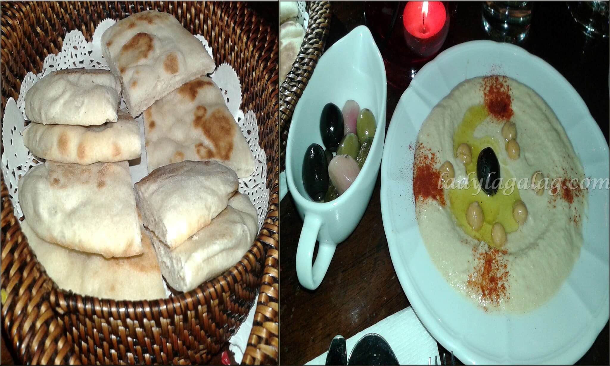 Hummus served from a restaurant in Malate